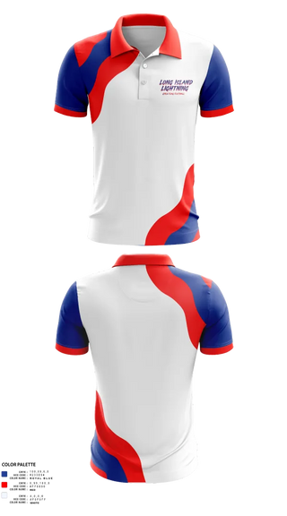 Short Sleeve Performance Polo, LI LIGHTNING, , Teamtime, Team time, sublimation, custom sports apparel, team uniforms, spirit wear, spiritwear, sports uniforms, custom shirts, team store, custom team store, fundraiser sports, apparel fundraiser