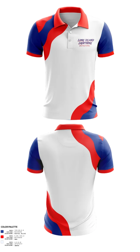 Short Sleeve Performance Polo, LI LIGHTNING, , Teamtime, Team time, sublimation, custom sports apparel, team uniforms, spirit wear, spiritwear, sports uniforms, custom shirts, team store, custom team store, fundraiser sports, apparel fundraiser