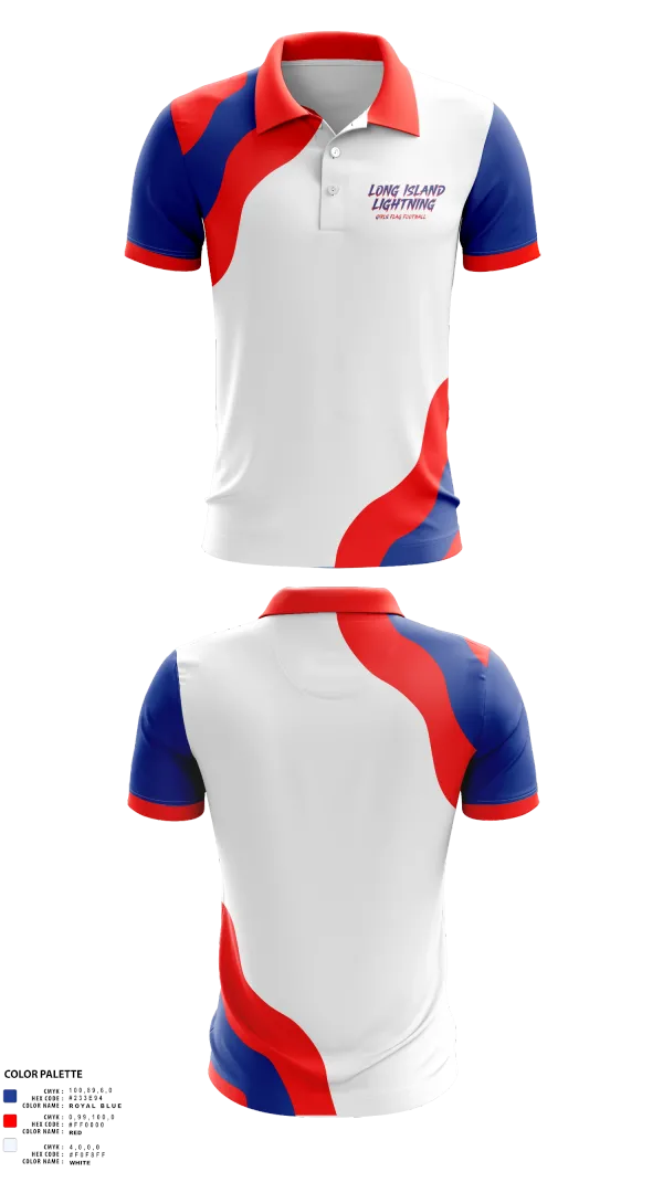 Short Sleeve Performance Polo, LI LIGHTNING, , Teamtime, Team time, sublimation, custom sports apparel, team uniforms, spirit wear, spiritwear, sports uniforms, custom shirts, team store, custom team store, fundraiser sports, apparel fundraiser