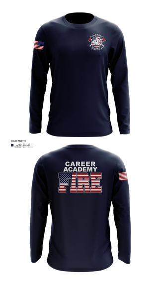 Long Sleeve Performance Shirt, FWCS Career Academy, Fire Department, Teamtime, Team time, sublimation, custom sports apparel, team uniforms, spirit wear, spiritwear, sports uniforms, custom shirts, team store, custom team store, fundraiser sports, apparel fundraiser