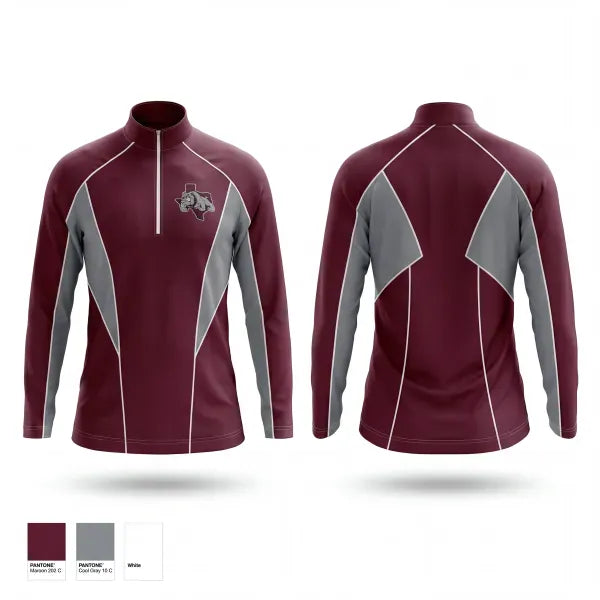 Quarter Zip Jacket, Ranger High School, Men's Basketball, Teamtime, Team time, sublimation, custom sports apparel, team uniforms, spirit wear, spiritwear, sports uniforms, custom shirts, team store, custom team store, fundraiser sports, apparel fundraiser
