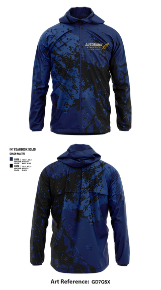 Windbreaker, Autobahn Athletics, Track & Field, Teamtime, Team time, sublimation, custom sports apparel, team uniforms, spirit wear, spiritwear, sports uniforms, custom shirts, team store, custom team store, fundraiser sports, apparel fundraiser