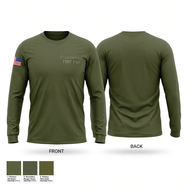 Long Sleeve Performance Shirt, Greenwood TWP Fire, Fire Department, Teamtime, Team time, sublimation, custom sports apparel, team uniforms, spirit wear, spiritwear, sports uniforms, custom shirts, team store, custom team store, fundraiser sports, apparel fundraiser