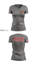 Madison Fire Department Women's Short Sleeve V-neck Shirt - 12
