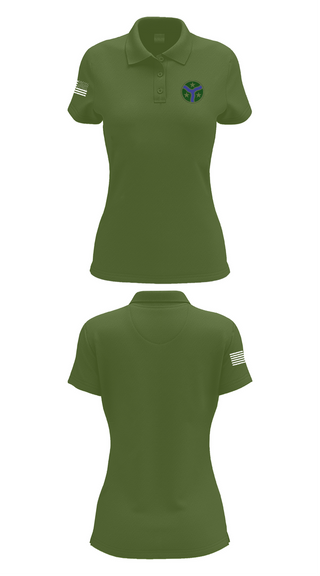 Womens Short Sleeve Performance Polo, 278th Armored Cavalry Regiment, National Guard, Teamtime, Team time, sublimation, custom sports apparel, team uniforms, spirit wear, spiritwear, sports uniforms, custom shirts, team store, custom team store, fundraiser sports, apparel fundraiser
