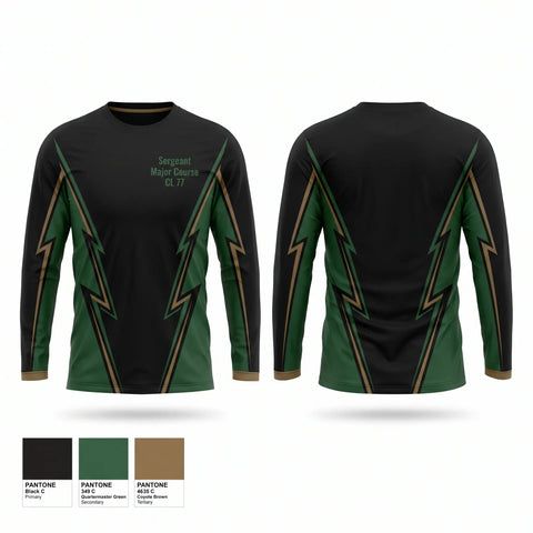 Long Sleeve Performance Shirt, Sergeant Major Course CL 77, , Teamtime, Team time, sublimation, custom sports apparel, team uniforms, spirit wear, spiritwear, sports uniforms, custom shirts, team store, custom team store, fundraiser sports, apparel fundraiser