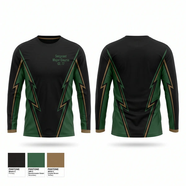 Long Sleeve Performance Shirt, Sergeant Major Course CL 77, , Teamtime, Team time, sublimation, custom sports apparel, team uniforms, spirit wear, spiritwear, sports uniforms, custom shirts, team store, custom team store, fundraiser sports, apparel fundraiser