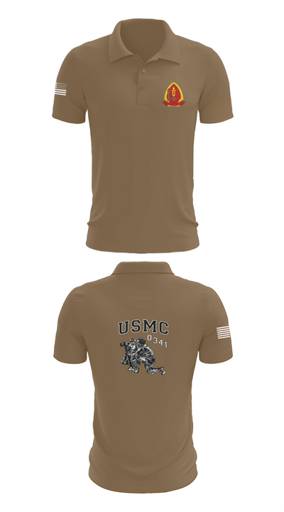 1st Bn 2mar 2nd MarDiv 35824328 Short Sleeve Performance Polo - 7