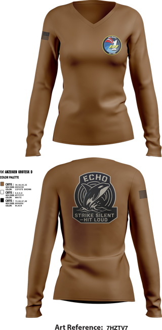 Womens Long Sleeve Vneck Shirt, BMU1, , Teamtime, Team time, sublimation, custom sports apparel, team uniforms, spirit wear, spiritwear, sports uniforms, custom shirts, team store, custom team store, fundraiser sports, apparel fundraiser