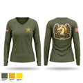 CNT Women's Long Sleeve V-neck Shirt - 1