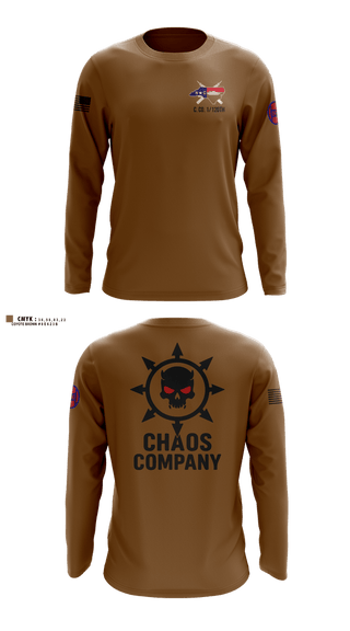 Long Sleeve Performance Shirt, C. Co. 1-120 3rd PLT, Army, Teamtime, Team time, sublimation, custom sports apparel, team uniforms, spirit wear, spiritwear, sports uniforms, custom shirts, team store, custom team store, fundraiser sports, apparel fundraiser