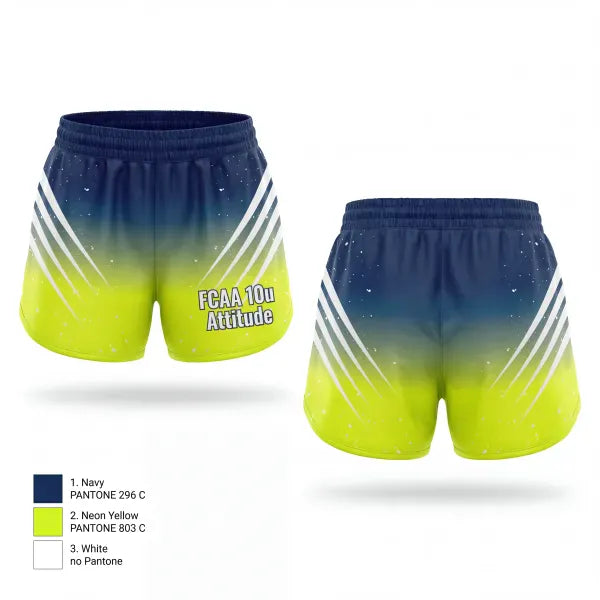Womens Shorts, FCAA 10u Attitude, Softball, Teamtime, Team time, sublimation, custom sports apparel, team uniforms, spirit wear, spiritwear, sports uniforms, custom shirts, team store, custom team store, fundraiser sports, apparel fundraiser