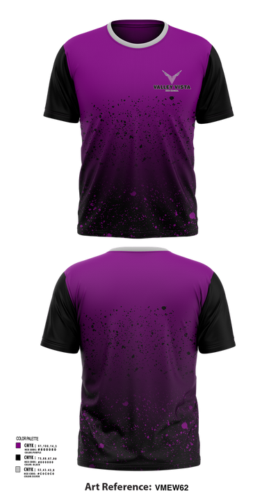 Valley Vista Girls Soccer 40644666 Short Sleeve Performance Shirt - 101