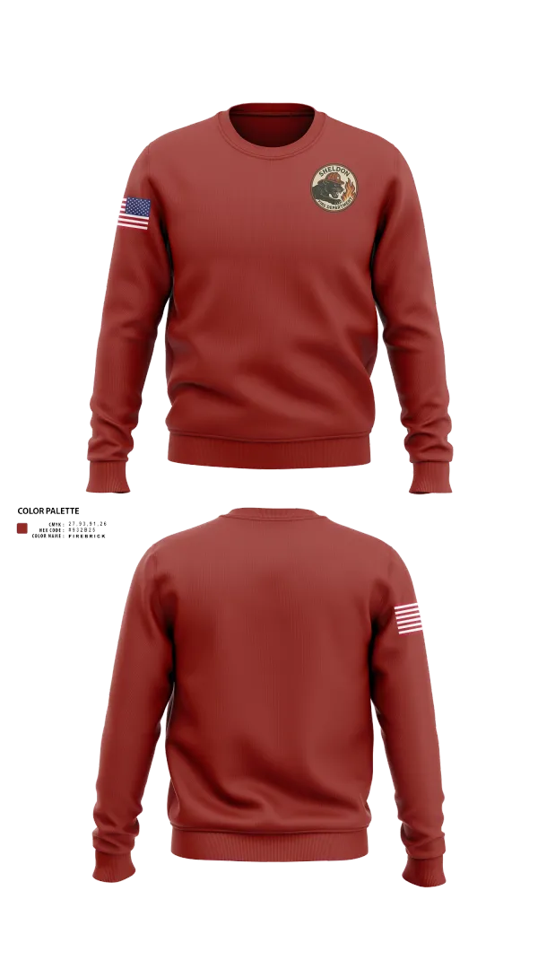 Crew Neck Sweatshirt, Sheldon Fire Department, Fire Department, Teamtime, Team time, sublimation, custom sports apparel, team uniforms, spirit wear, spiritwear, sports uniforms, custom shirts, team store, custom team store, fundraiser sports, apparel fundraiser