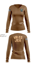 VR-53 68911207 Women's Long Sleeve V-neck Shirt - 22