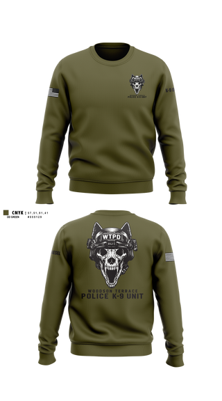 Crew Neck Sweatshirt, Woodson Terrace Police Department, Police, Teamtime, Team time, sublimation, custom sports apparel, team uniforms, spirit wear, spiritwear, sports uniforms, custom shirts, team store, custom team store, fundraiser sports, apparel fundraiser