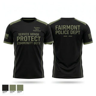 Short Sleeve Performance Shirt, Fairmont Police Department, Police, Teamtime, Team time, sublimation, custom sports apparel, team uniforms, spirit wear, spiritwear, sports uniforms, custom shirts, team store, custom team store, fundraiser sports, apparel fundraiser