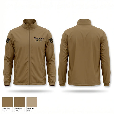 Windbreaker, Clemente JROTC, Army, Teamtime, Team time, sublimation, custom sports apparel, team uniforms, spirit wear, spiritwear, sports uniforms, custom shirts, team store, custom team store, fundraiser sports, apparel fundraiser