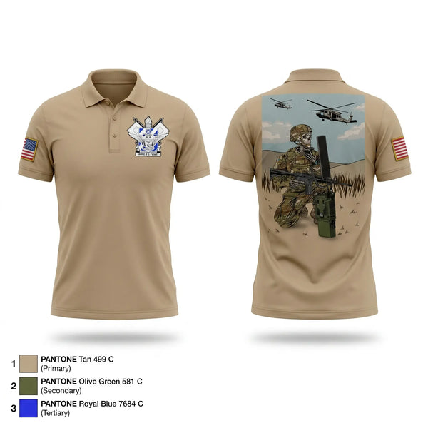 Short Sleeve Performance Polo, 4-3 HHC, Army, Teamtime, Team time, sublimation, custom sports apparel, team uniforms, spirit wear, spiritwear, sports uniforms, custom shirts, team store, custom team store, fundraiser sports, apparel fundraiser