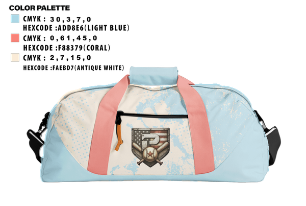 Duffle Bag, PRIMETIME, Baseball, Teamtime, Team time, sublimation, custom sports apparel, team uniforms, spirit wear, spiritwear, sports uniforms, custom shirts, team store, custom team store, fundraiser sports, apparel fundraiser