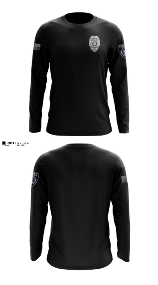 Long Sleeve Performance Shirt, GREENWOOD POLICE DEPARTMENT, Police, Teamtime, Team time, sublimation, custom sports apparel, team uniforms, spirit wear, spiritwear, sports uniforms, custom shirts, team store, custom team store, fundraiser sports, apparel fundraiser