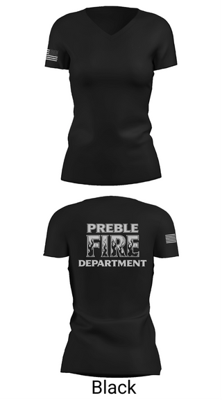 Womens Short Sleeve Vneck Shirt, Preble Fire and Rescue, Fire Department, Teamtime, Team time, sublimation, custom sports apparel, team uniforms, spirit wear, spiritwear, sports uniforms, custom shirts, team store, custom team store, fundraiser sports, apparel fundraiser