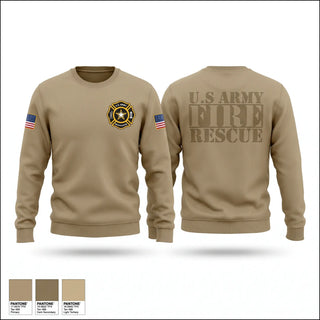 Crew Neck Sweatshirt, U.S. ARMY FIRE, Fire Department, Teamtime, Team time, sublimation, custom sports apparel, team uniforms, spirit wear, spiritwear, sports uniforms, custom shirts, team store, custom team store, fundraiser sports, apparel fundraiser