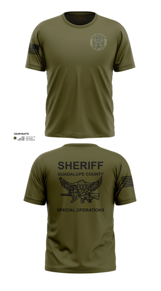 Old School Cotton Feel Shirt, Guadalupe County SWAT, Police, Teamtime, Team time, sublimation, custom sports apparel, team uniforms, spirit wear, spiritwear, sports uniforms, custom shirts, team store, custom team store, fundraiser sports, apparel fundraiser
