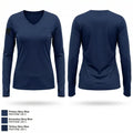 Flagstaff Police Department 1527129 Women's Long Sleeve V-neck Shirt - 1