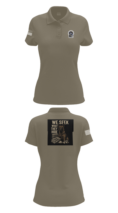 Narcotics K9 63808896 Women's Short Sleeve Performance Polo  - 71