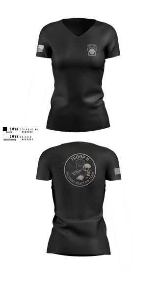 Womens Short Sleeve Vneck Shirt, IRT, Police, Teamtime, Team time, sublimation, custom sports apparel, team uniforms, spirit wear, spiritwear, sports uniforms, custom shirts, team store, custom team store, fundraiser sports, apparel fundraiser