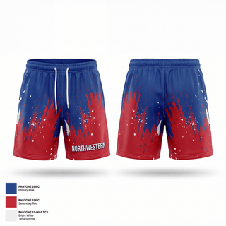 Athletic Shorts With Pockets, Northwestern, Wrestling, Teamtime, Team time, sublimation, custom sports apparel, team uniforms, spirit wear, spiritwear, sports uniforms, custom shirts, team store, custom team store, fundraiser sports, apparel fundraiser