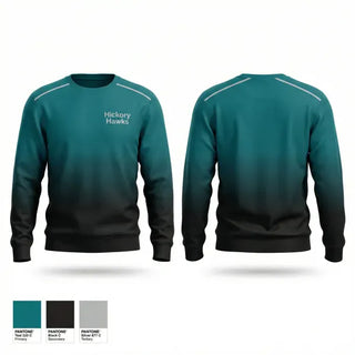 Crew Neck Sweatshirt, Hickory Hawks, , Teamtime, Team time, sublimation, custom sports apparel, team uniforms, spirit wear, spiritwear, sports uniforms, custom shirts, team store, custom team store, fundraiser sports, apparel fundraiser