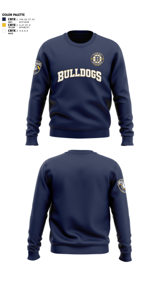 Crew Neck Sweatshirt, Florida Bulldogs Hockey, Ice Hockey, Teamtime, Team time, sublimation, custom sports apparel, team uniforms, spirit wear, spiritwear, sports uniforms, custom shirts, team store, custom team store, fundraiser sports, apparel fundraiser