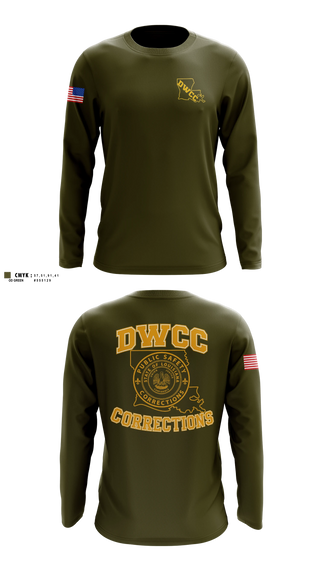 Long Sleeve Performance Shirt, David Wade Correctional Center, Police, Teamtime, Team time, sublimation, custom sports apparel, team uniforms, spirit wear, spiritwear, sports uniforms, custom shirts, team store, custom team store, fundraiser sports, apparel fundraiser