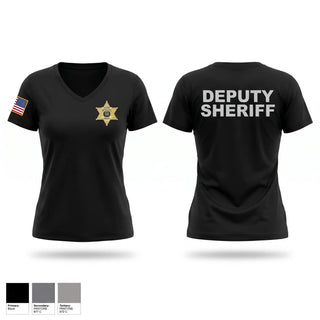 Womens Short Sleeve Vneck Shirt, Windsor county sheriff’s department, Police, Teamtime, Team time, sublimation, custom sports apparel, team uniforms, spirit wear, spiritwear, sports uniforms, custom shirts, team store, custom team store, fundraiser sports, apparel fundraiser