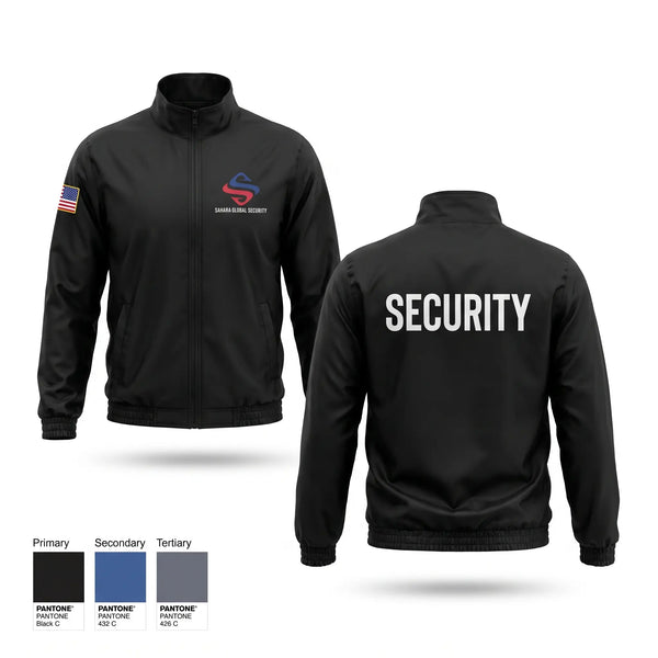 Windbreaker, Sahara Global Security, Police, Teamtime, Team time, sublimation, custom sports apparel, team uniforms, spirit wear, spiritwear, sports uniforms, custom shirts, team store, custom team store, fundraiser sports, apparel fundraiser