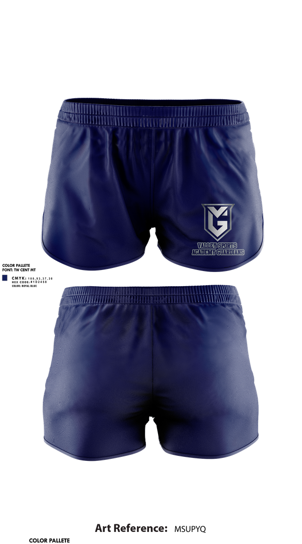 Womens Shorts, Valley Sports Academy Guardians, Spirit Store, Teamtime, Team time, sublimation, custom sports apparel, team uniforms, spirit wear, spiritwear, sports uniforms, custom shirts, team store, custom team store, fundraiser sports, apparel fundraiser