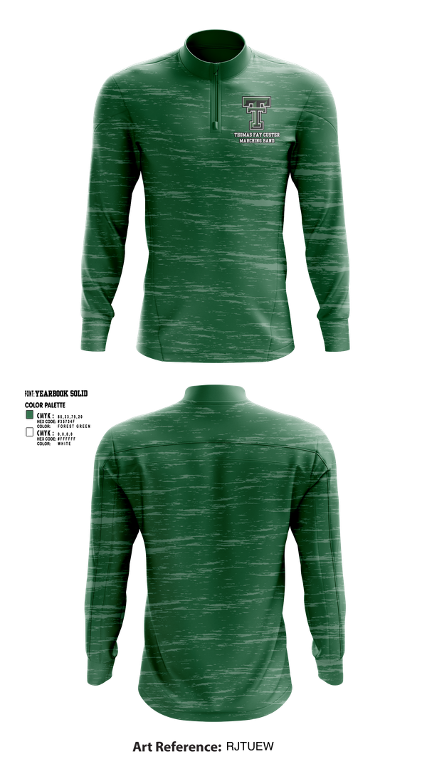 Quarter Zip Jacket, Thomas Fay Custer Marching Band, Spirit Store, Teamtime, Team time, sublimation, custom sports apparel, team uniforms, spirit wear, spiritwear, sports uniforms, custom shirts, team store, custom team store, fundraiser sports, apparel fundraiser