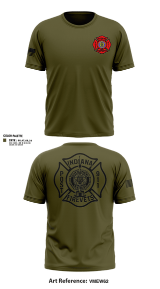 Old School Cotton Feel Shirt, Indiana FireVets, , Teamtime, Team time, sublimation, custom sports apparel, team uniforms, spirit wear, spiritwear, sports uniforms, custom shirts, team store, custom team store, fundraiser sports, apparel fundraiser