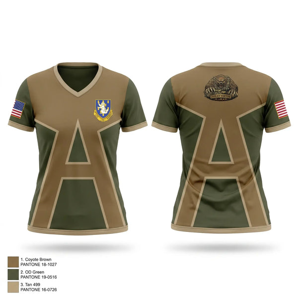 Womens Short Sleeve Vneck Shirt, 3-337 TSBN, Army, Teamtime, Team time, sublimation, custom sports apparel, team uniforms, spirit wear, spiritwear, sports uniforms, custom shirts, team store, custom team store, fundraiser sports, apparel fundraiser