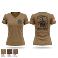 AIMD Iwakuni Women's Short Sleeve V-neck Shirt - 1