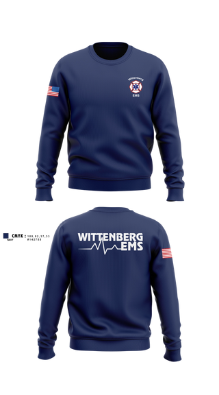 Crew Neck Sweatshirt, Wittenberg Area Protective Services District, Fire Department, Teamtime, Team time, sublimation, custom sports apparel, team uniforms, spirit wear, spiritwear, sports uniforms, custom shirts, team store, custom team store, fundraiser sports, apparel fundraiser