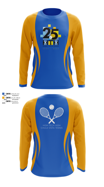 High Tech High - Chula Vista Tennis 81859085 Long Sleeve Performance Shirt 3