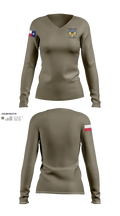 3BN/6BDE Cobras 11640009 Women's Long Sleeve V-neck Shirt - 21
