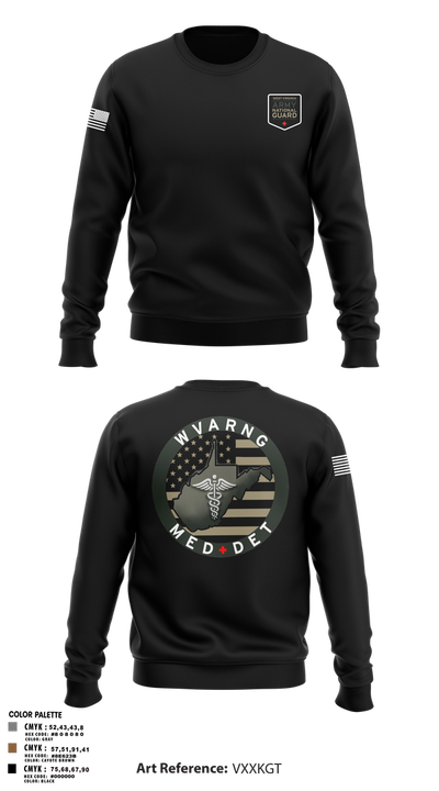 WV ARNG Med Det 75536426 Crew Neck Sweatshirt - 3