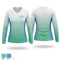 Magnolia Heat Women's Long Sleeve V-neck Shirt - 1