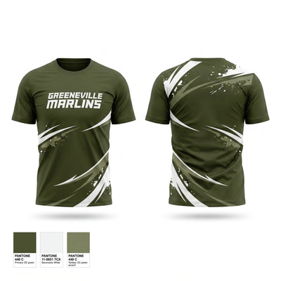 Greeneville Marlins Short Sleeve Performance Shirt - 1