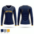 BOS OLMS Women's Long Sleeve V-neck Shirt - 1