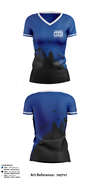 Womens Short Sleeve Vneck Shirt, Brookfield Central, Cross Country, Teamtime, Team time, sublimation, custom sports apparel, team uniforms, spirit wear, spiritwear, sports uniforms, custom shirts, team store, custom team store, fundraiser sports, apparel fundraiser
